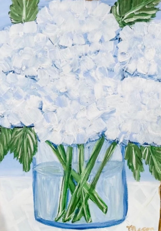 Hydrangea in vase