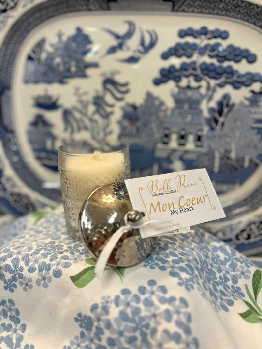 Mon Coeur “My Heart” Crystal and Silver Sugar