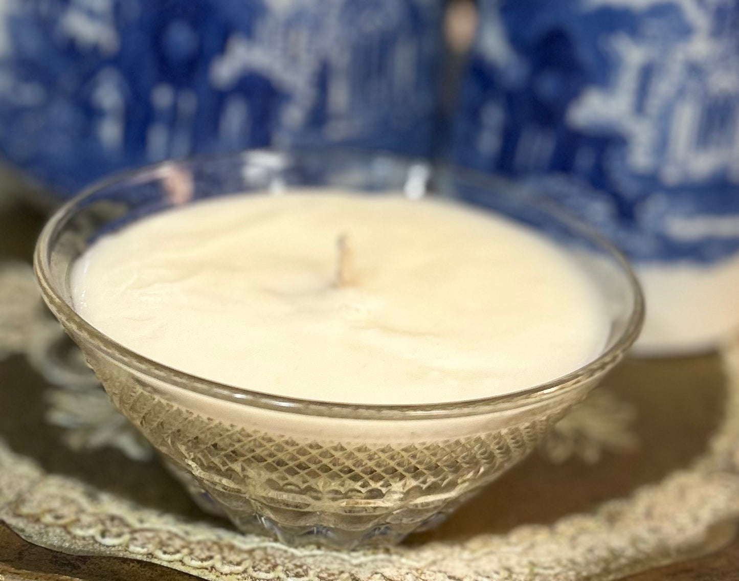Mon Coeur “My Heart” Vintage glass dish