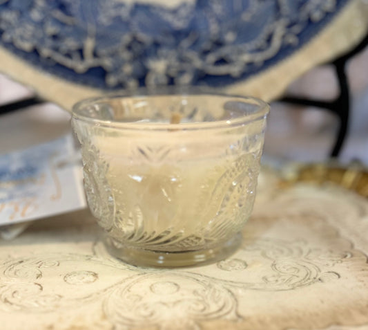 Douce Madeline “Sweet Madeline” in vintage glass tea cup