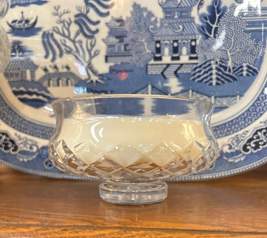 String of Pearls vintage crystal dish 16 oz